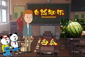 自然知识:有一种水果又大又圆，里面红色外面绿色，像皮球。