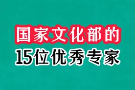 国家文化部的15位优秀专家，皆为出类拔萃的大明星，你认识哪几位视频封面