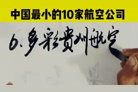 中国最小的10家航空公司，多彩贵州航空你听过吗？视频封面