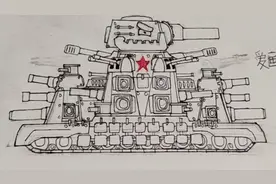 今天画了个家庭动画 Kv 44事后作者会将它涂色再发一个视频