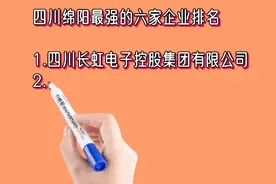 四川绵阳最强的六家企业排名视频封面