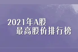 2021年A股最高股价排行榜视频封面