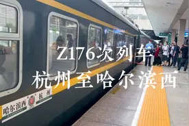 杭州始发开往东北的唯一直达特快，Z176次列车可直达黑龙江哈尔滨视频封面