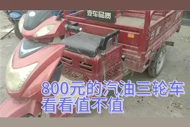 800元的汽油三轮车看看值不值视频封面