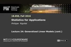 MIT 应用统计（广义线性模型 GLM，4/4）视频封面