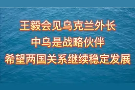 王毅会见乌克兰外长，中乌是战略伙伴，希望两国关系继续稳定发展视频封面