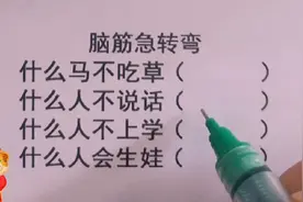 脑筋急转弯，什么马不吃草，什么人不说话，什么人不上学，猜一猜