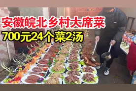 700元24个菜2个汤，安徽皖北乡村大席菜，味道真是太美了！