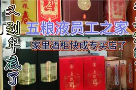 五粮液员工，过年年年发酒，家里酒柜都快成专买店了。视频封面