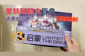 《奥特曼积木盲盒》颗粒积木益智玩具搭建，迪迦奥特曼出来吧！