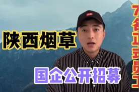 陕西烟草：70名正式员工，国企正式工，月薪能到20000吗？视频封面