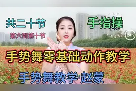 《手势舞零基础动作》教学，手指操二十节的第六到第十节。视频封面