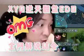 全网各路解说看XYG完美团战翻盘EDG，大仙激动不已视频封面