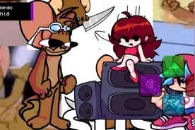 FNF猫和老鼠都市传说模组botplay全流程（6）梗老鼠