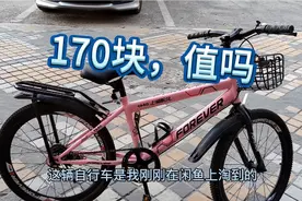 170块闲鱼上淘的一个女孩自行车，大家觉得我是不是捡到宝了
