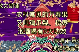 健康养生：农村常见的万寿果又叫鸡爪梨、拐枣，泡酒喝有3大功效