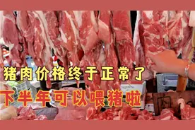 成都猪肉终于正常价格了，肉才10块钱一斤，下半年可以喂猪了视频封面
