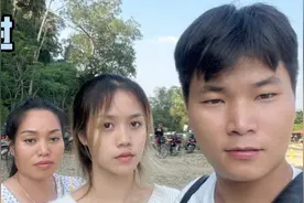 带老挝丈母娘旅游探险，因为泳池美女太多，被媳妇误会吃醋生气了视频封面