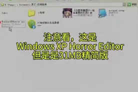 运行 Windows XP Horror Editor 但是是31MB精简版视频封面