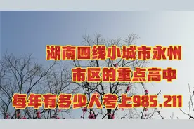 湖南四线城市永州，市区最好的重点高中，每年有多少人能考上985视频封面