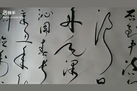 刘德利草书@毛泽东《沁园春长沙》曾记否，到中流击水，浪遏飞舟