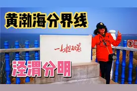大连旅顺老铁山黄渤海分界线，泾渭分明，25元门票到底值不值？