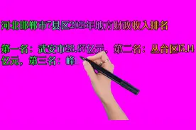 河北邯郸市7县区2021年地方财政收入排名视频封面