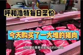 呼和浩特每日菜价：猪肉价格还是可以的，我今日购买了一大堆！视频封面