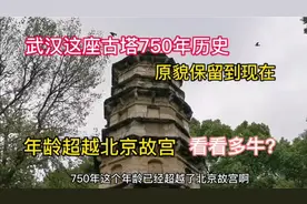 武汉这座古塔750年历史，原貌保留至今，年龄超越故宫，看看多牛