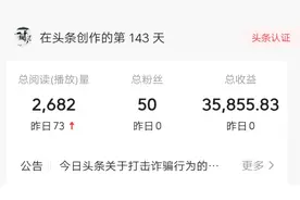 在校大学生头条创作一百天，累计收益三万多，看看我的具体收吧～视频封面