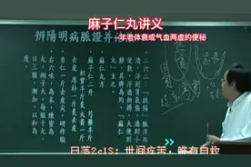 倪海厦-伤寒论，麻子仁丸，年老体衰或气血两虚的便秘视频封面