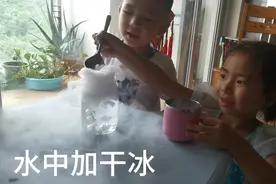 儿童科普：干冰加水里的反应？