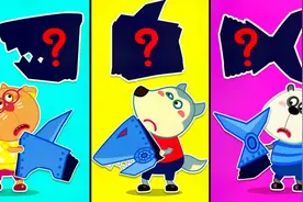 可悠动漫:机器人遇水出故障 沃夫和小伙伴合力 能把鲨鱼组装好吗