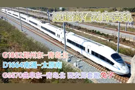 近距离看动车变轨，郑州局兔子太原局带鱼，还有西安局的套跑兔子