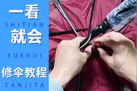 自动伞伸缩杆坏了怎么修？简单两步自己在家也能修，简单易上手