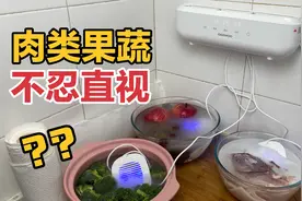 看看我们每天吃的肉类果蔬，没想到用果蔬净化机处理后，不忍直视