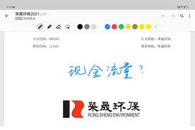 荣晟环保2021年报摘要解读视频封面