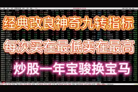 修改一个参数，神奇九转指标牢牢抓住起爆点，跟随主力底部进场！