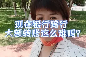 现在银行跨行大额转账都这么难吗？视频封面
