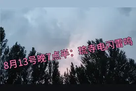 8月13号晚上7点半——山东聊城高唐琉璃寺电闪雷鸣，雷暴天气要来视频封面