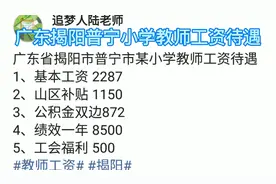 广东省揭阳市普宁市某小学教师工资待遇视频封面