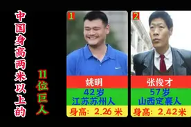 中国身高2米以上的11位巨人，其中姚明最矮，看看你都认识谁？视频封面