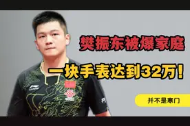 樊振东被爆家庭并非贫寒，手表高达32万！父亲是985高材生