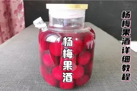 自制杨梅果酒，配方比例告诉你，酒香浓郁放1年不坏，做法超简单