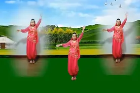 广场舞《印度最新藏歌》。