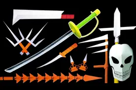 兵器折纸教学，各种兵器折纸，小朋友都喜欢的折纸，简单的折纸