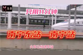 有高铁真方便！从广西南宁东站到南宁站，坐动车只有11分钟的时间视频封面
