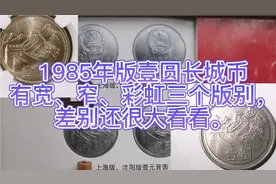 1985年版壹圆长城币有宽、窄、彩虹三个版别，差别还很大看看。视频封面