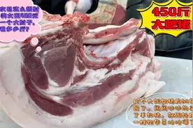 北方猪肉大减价，450斤大肥猪一个猪肘子460元，看看肘子多少斤？