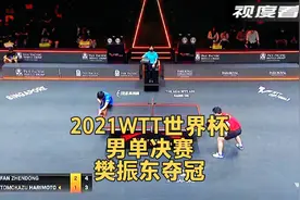 2021WTT世界杯男单决赛 樊振东4：1张本 夺冠 赛后东哥略显疲惫视频封面
